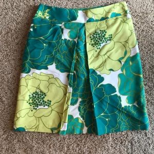 Tropical green skirt